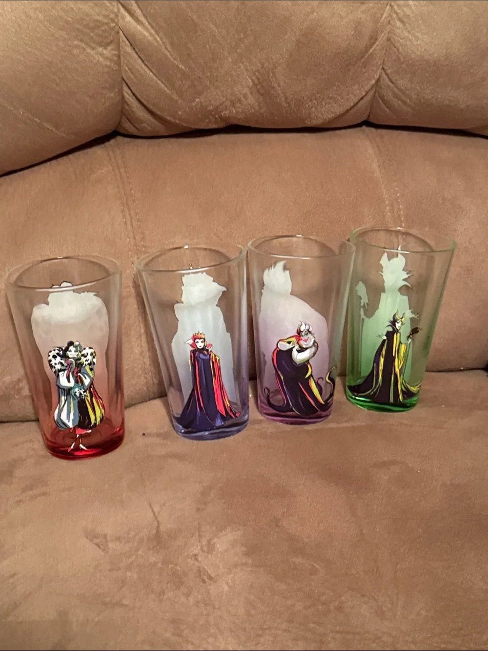 Disney Villains Glass Tumbler Set - Multi-Color